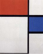 Piet Mondrian Composition NO.ii Composition with Blue and Red oil painting reproduction